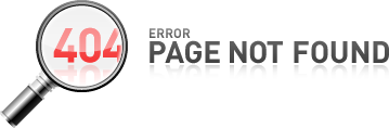 404 error page not found